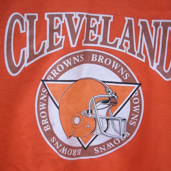Vintage Cleveland Browns Sweatshirt Size L NFL Football - Picture 11 of 13